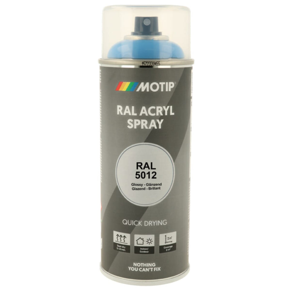 Tinta acrílica brilhante RAL5012 azul claro – 07014