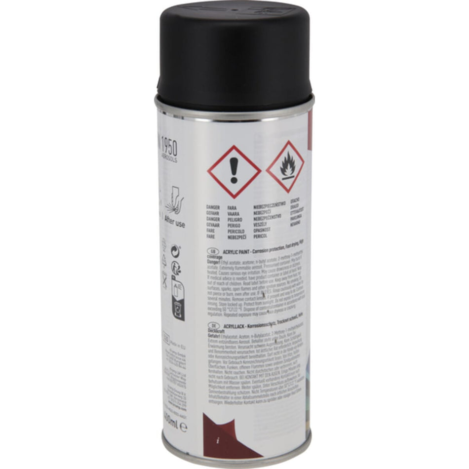 Tinta preta mate, 400 ml