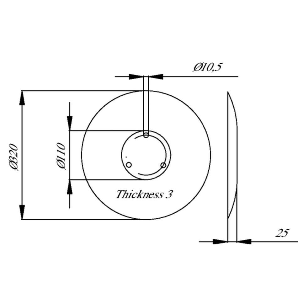 Relha de disco 320x3 – 962292KR