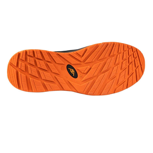 Sapato de Trabalho A-FIT Preto com Laranja