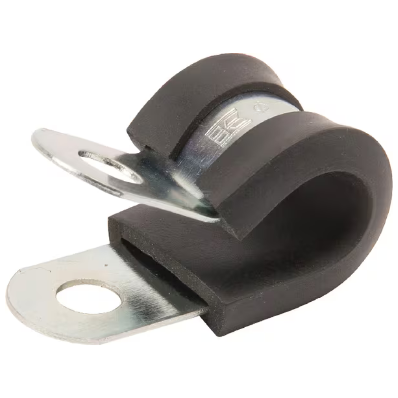 Abraçadeira para tubos 10 mm, metal com união de borracha-SMSL10