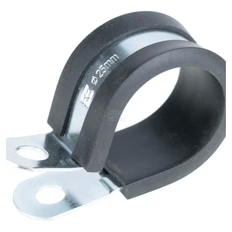 Abraçadeira para tubos 12 mm, metal com união de borracha-SMSL12