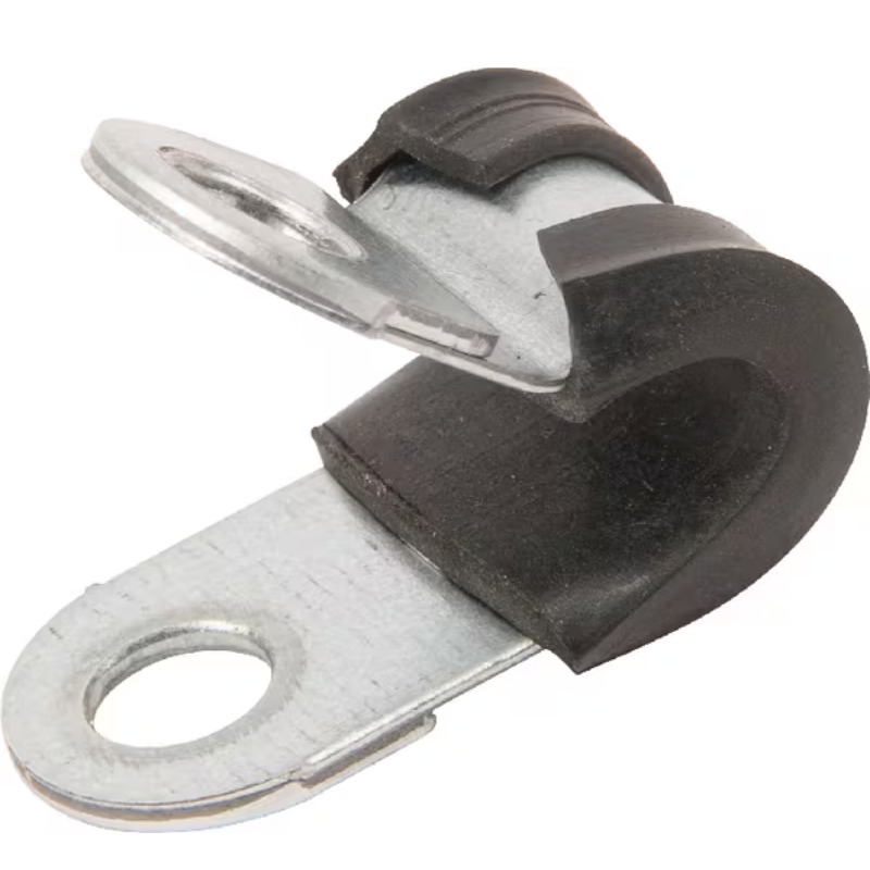 Abraçadeira para tubos 6 mm, metal com união de borracha-SMSL06