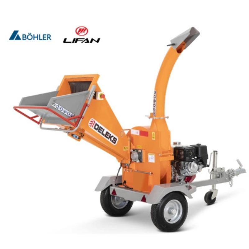 Biotriturador - Motor a combustão Lifan 190FD 15cv - Arranque elétrico - ø triturável max. 12cm - DK-900 LIFAN