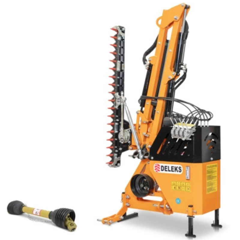 Hydraulischer Arm mit Heckenschere – Leichte Ausführung – Nutzbare Schnittbreite 1,6 cm – Für Traktoren von 20-60 PS – AIRONE-160-TR