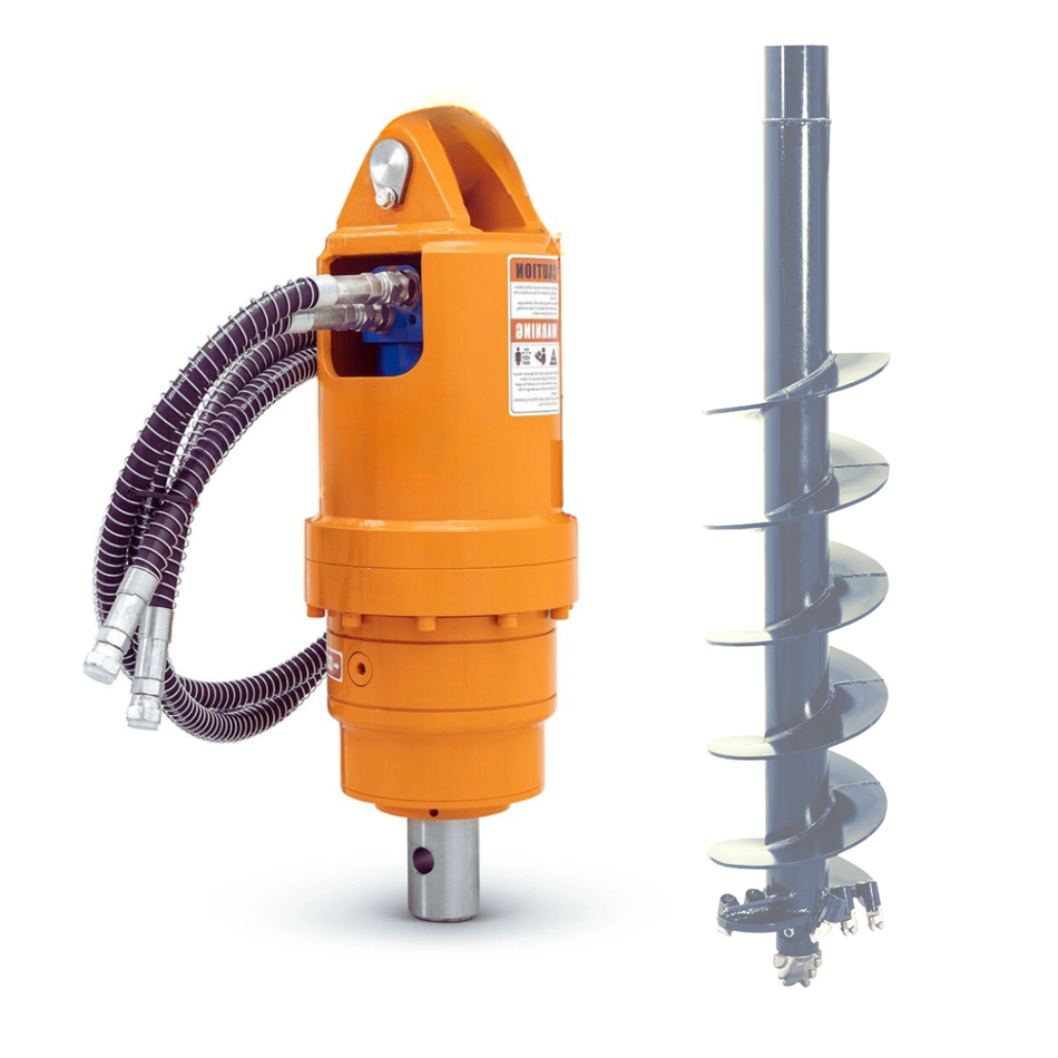 AUGER ZHD-305 Hydraulischer Erdbohrer - Für Minibagger von 3-6 Tonnen.