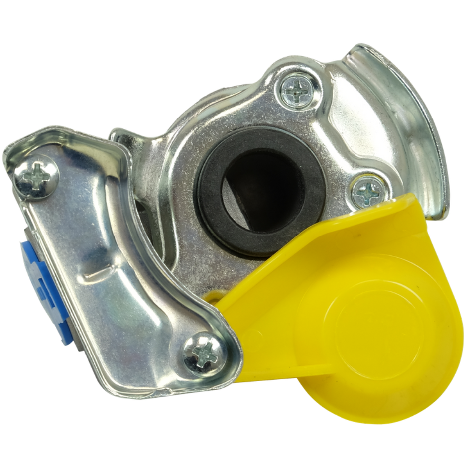 Cabeça de acoplamento amarela M16X1,5 DIN 74342
