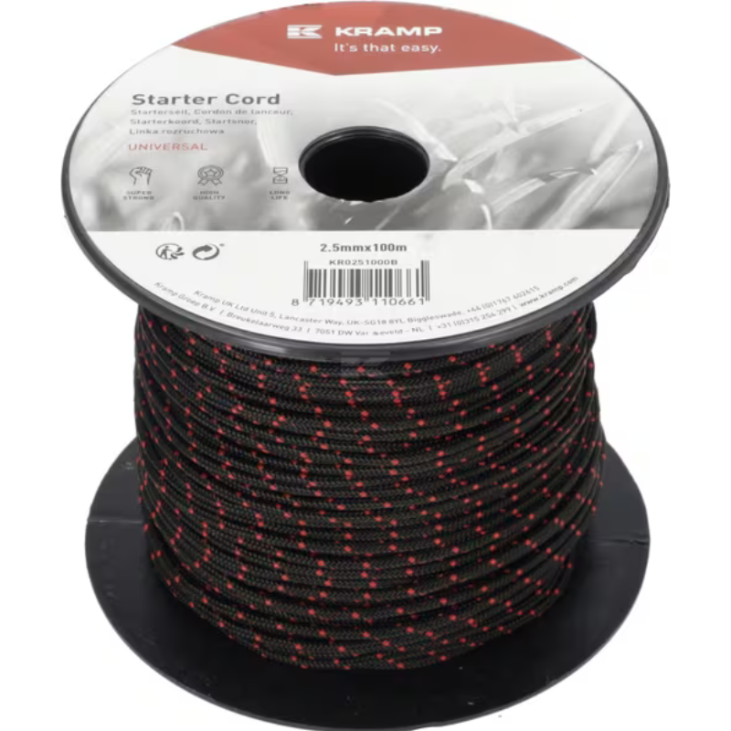 Cabo de arranque 2.5mm x 100mm, preta-KR0251000B