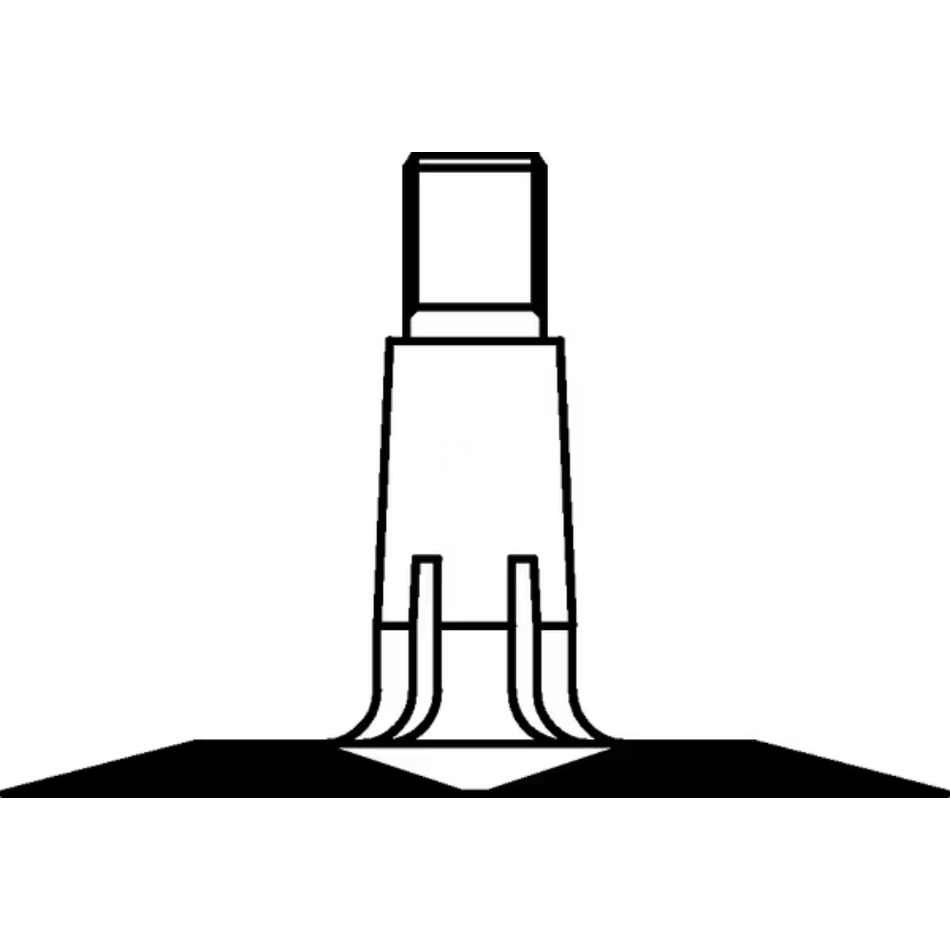 Câmara de ar para jante Ø 8", 350/400-8, válvula reta TR13