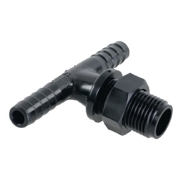 Conector em ( T ) para mangueira de 3 ligações 2x3 / 8"-11 / 16"AG