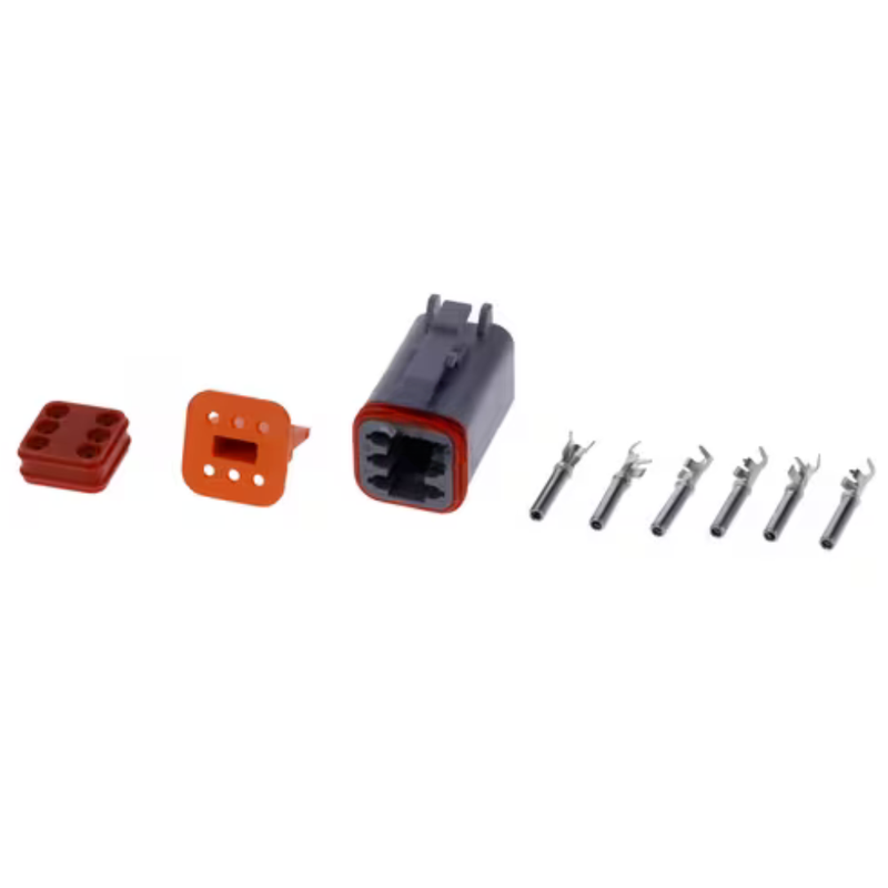 Conjunto de fichas de conectores DT, 6 pinos, fêmea