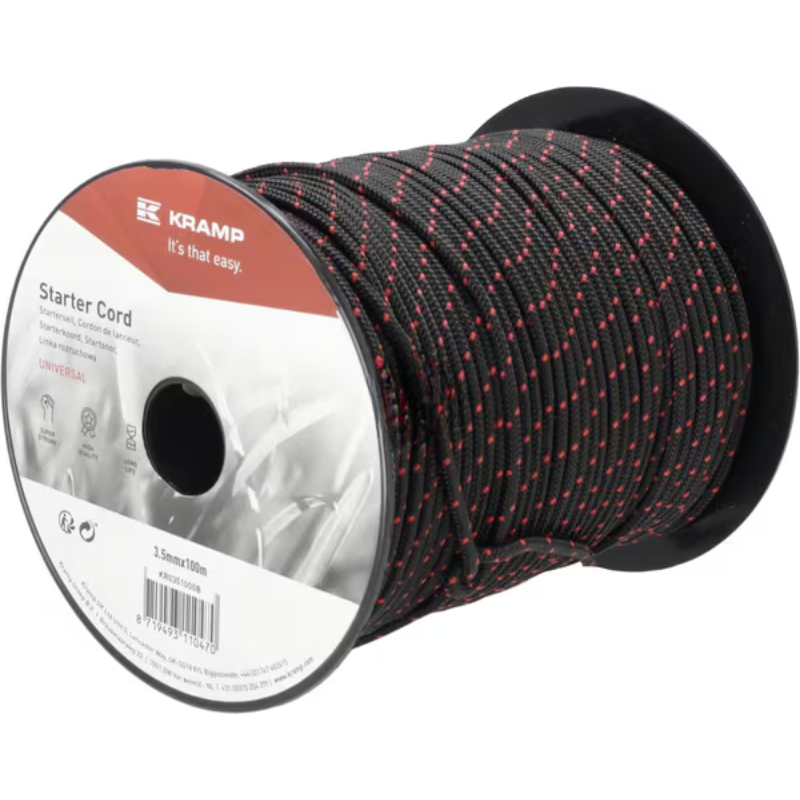 Corda de arranque 4,0mm x 100m preto-KR0401000B