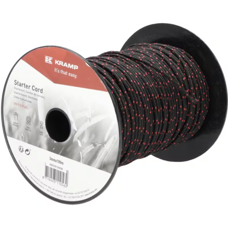 Corda de arranque 3,5mm x 100m preto-KR0351000B