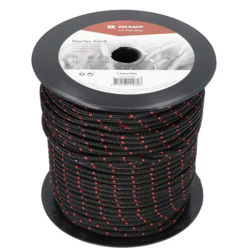Corda de arranque 5,5mm x 100m preto - KR0551000B
