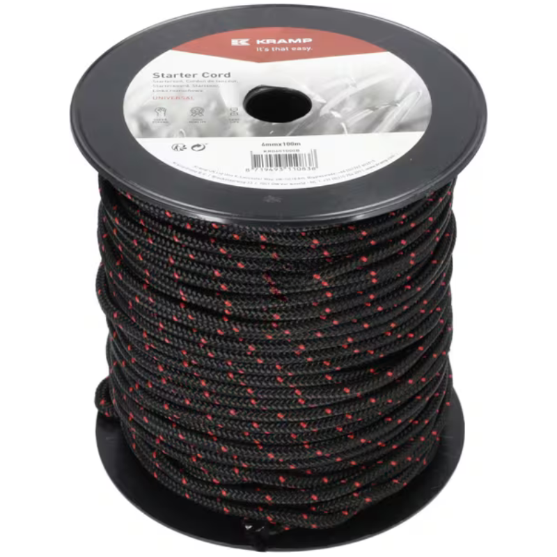 Corda de arranque 6,0mm x 100m preto - KR0601000B