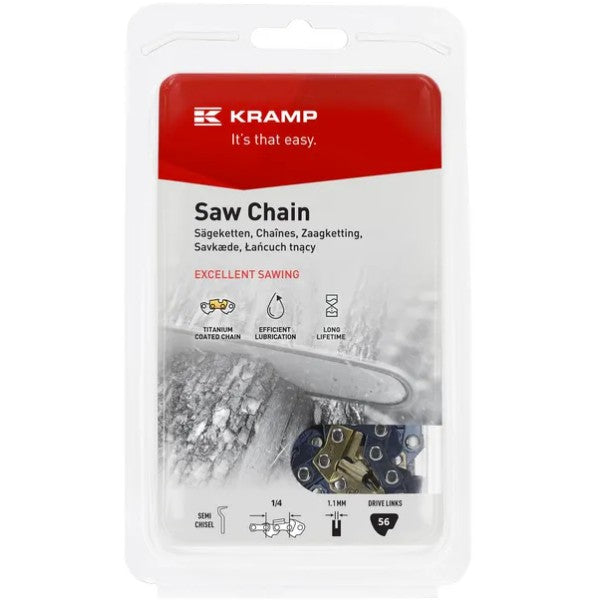 Sägekette 1/4" 1.1mm 56 Treibglieder Halbmeißel