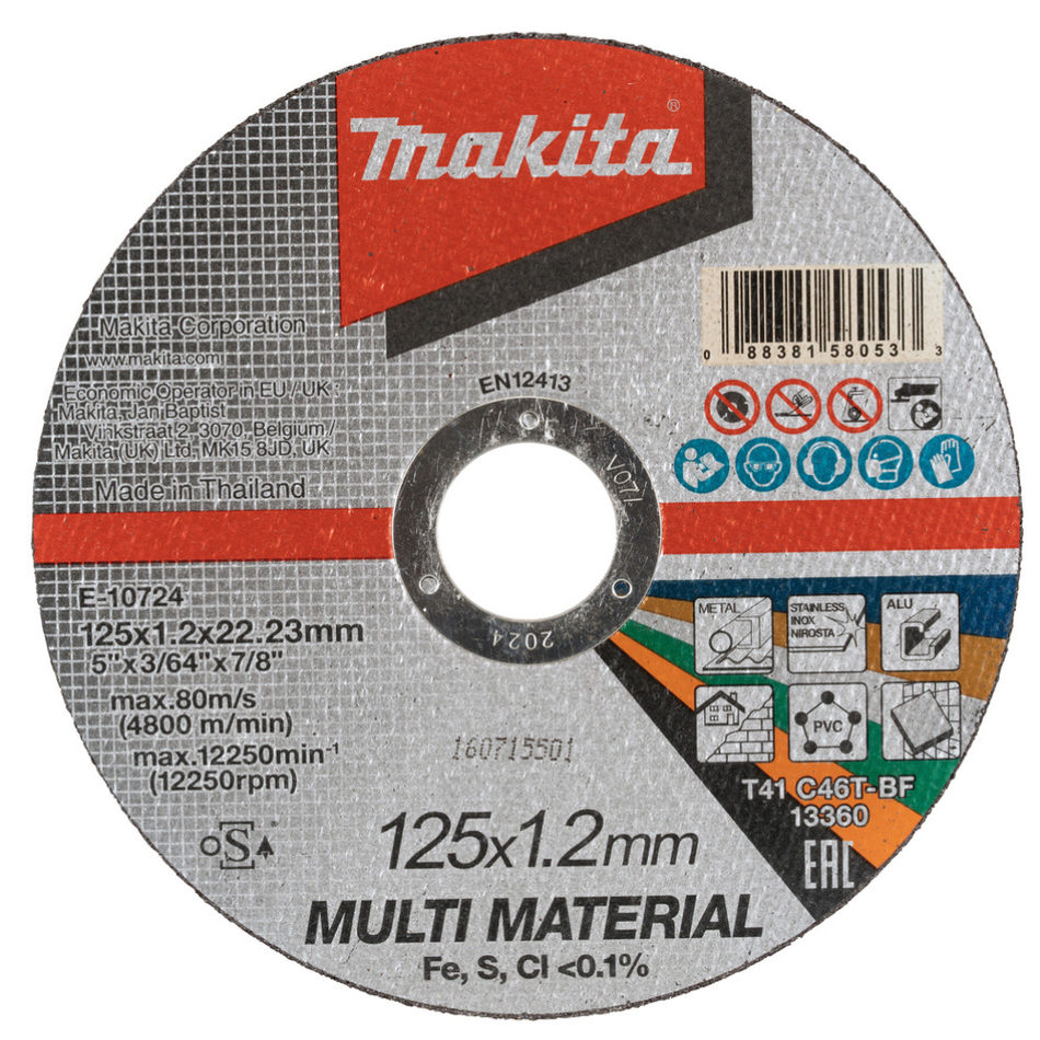 MAKITA MULTI-MATERIAL-TRENNscheibe 125X1.2X23 / E-10724