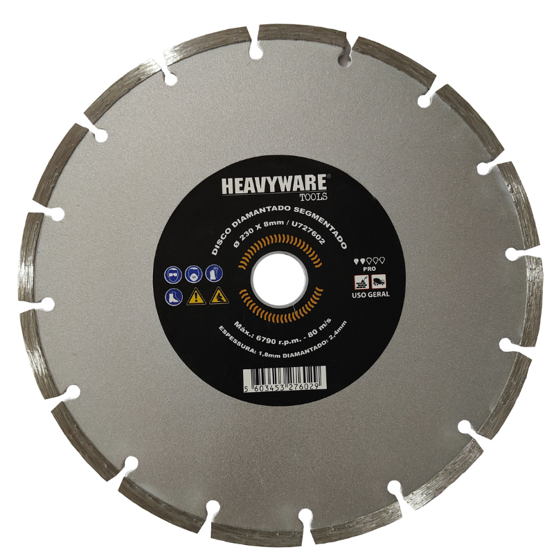 DISCO DIAMANTADO SEGMENTADO 2308MMM HEAVYWARE PRO -727602