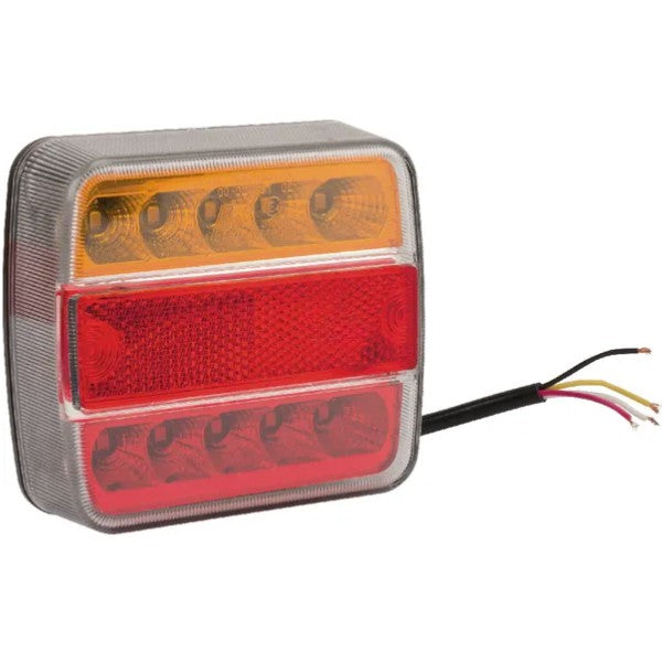 Farol traseiro LED 12/24V Multifunções 100x40x100mm