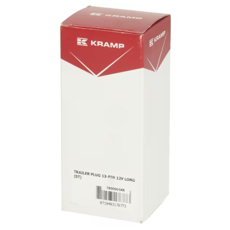 Ficha de reboque de 13 pinos, plástico, 12V, tipo comprido, terminais de parafuso - TR00005KR