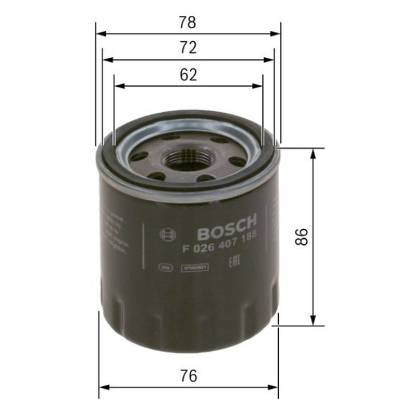 Filtro de Óleo - P7188