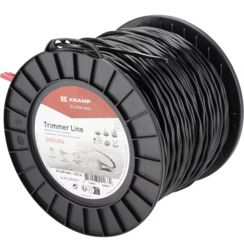 Fio de nylon Ø4,0x122 m, torção oval, preto,Endura - NL40122ERKR