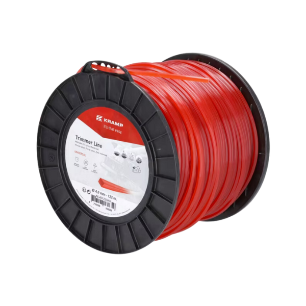 Fio de nylon  / roçadora Ø 4 mm 122m quadrado vermelho