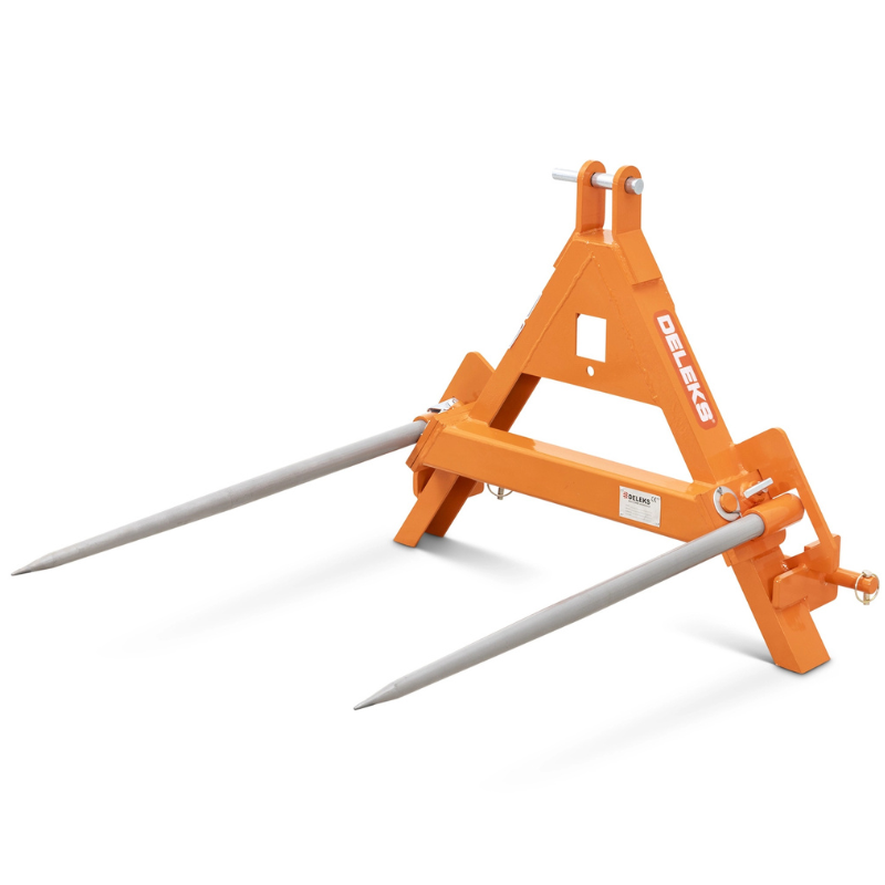 Garfo basculante para fardos de feno - Carga máx 600kg - Para tratores de 12-60cv - DK-6