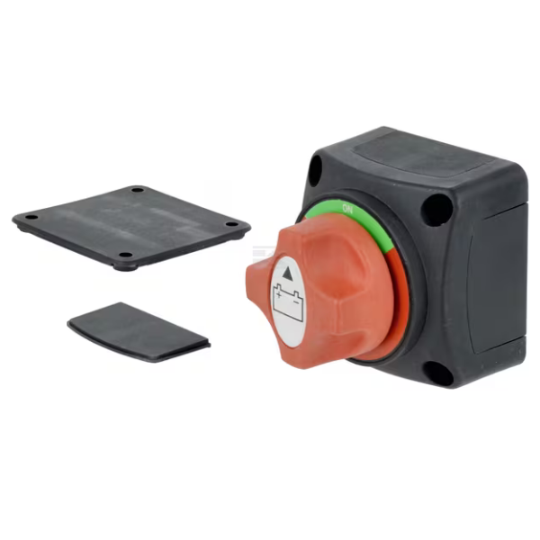 Batterietrennschalter, quadratisch - SCHWARZ - M10, 12/24V, 300A/1000A