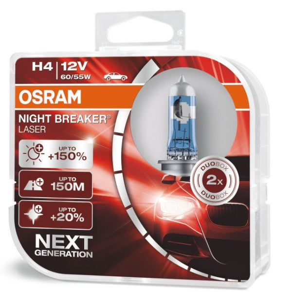 H4 12V Osram Night Breaker Laser 60/55W Lampen