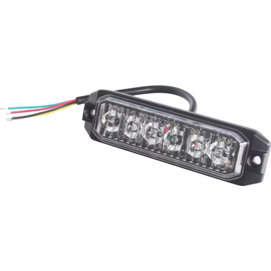 Luz flash 6 LED branco - LA20077W