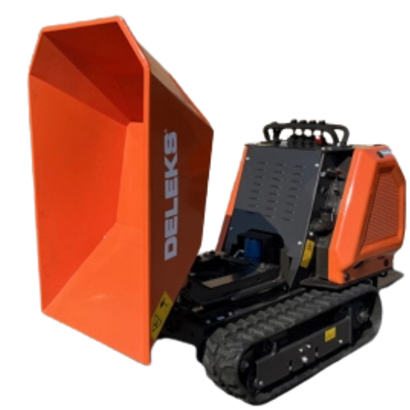 Minidumper de largatas - Basculamento hidráulico lateral - Motor Kubota 13.7cv - Carga max. 800kg - E-START - M8000R-K