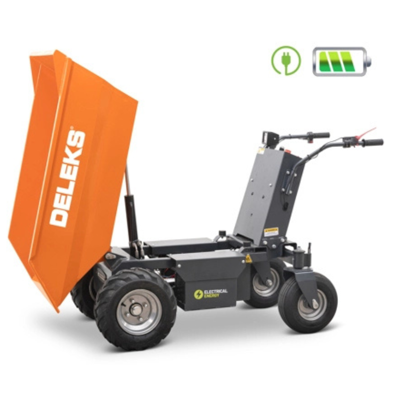 Minidumper com rodas - Basculamento hidráulico - 100% elétrico - Carga máx. 500kg - XE-500He