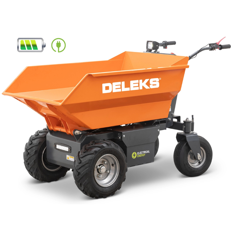 Minidumper com rodas - Basculamento hidráulico - 100% elétrico - Carga máx. 500kg - XE-500He