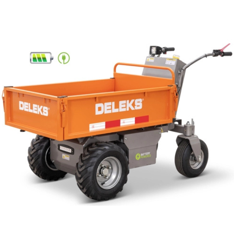 Minidumper com rodas - Caçamba tipo caixa - Basculamento hidraulico - 100% elétrico - Carga máx. 500kg - XE-500Hf
