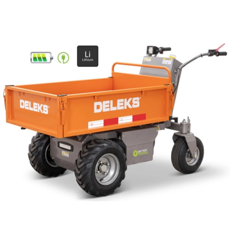 Minidumper com rodas - Caçamba tipo caixa - Basculamento hidráulico - 100% elétrico com bateria de lithium- Carga máx. 500kg - XE500HFL
