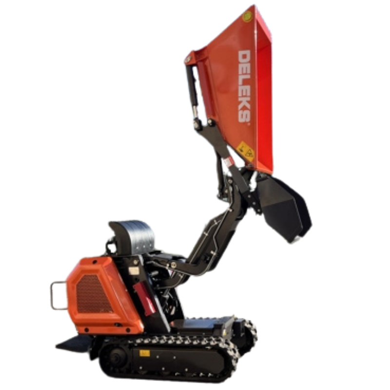 Minidumper de largatas - Basculamento hidráulico e descarga alta - Motor Briggs&Stratton 13.5cv - Carga max. 800kg - E-START - M8000-BS