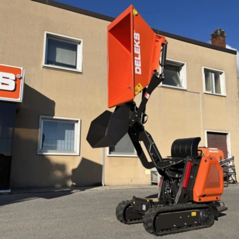 Minidumper de largatas - Basculamento hidráulico e descarga alta - Motor Briggs&Stratton 13.5cv - Carga max. 800kg - E-START - M8000-BS