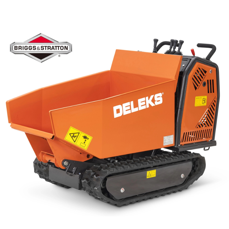 Minidumper de largatas com basculamento hidráulico + E-start - Motor Briggs&Stratton 10cv - Carga max. 500kg - M5000-BS