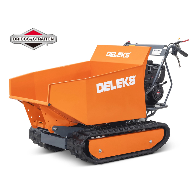 Minidumper de largatas com basculamento hidráulico e arranque elétrico - Motor Briggs&Stratton 10cv - Carga max. 500kg - MD-800EB