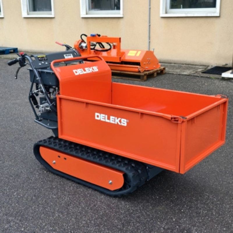 Minidumper de largatas com basculamento hidráulico e arranque elétrico - Motor Briggs&Stratton 10cv - Carga max. 500kg - MD-800FB