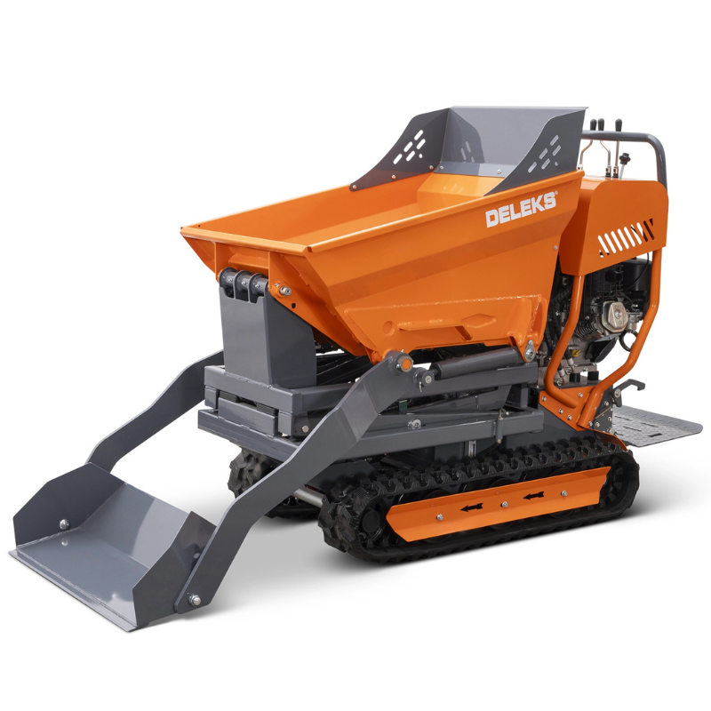 Minidumper de largatas com pá para carga - Descarga alta - Motor Briggs&Stratton 10cv - Carga max. 500kg - E-START - V3000HBS