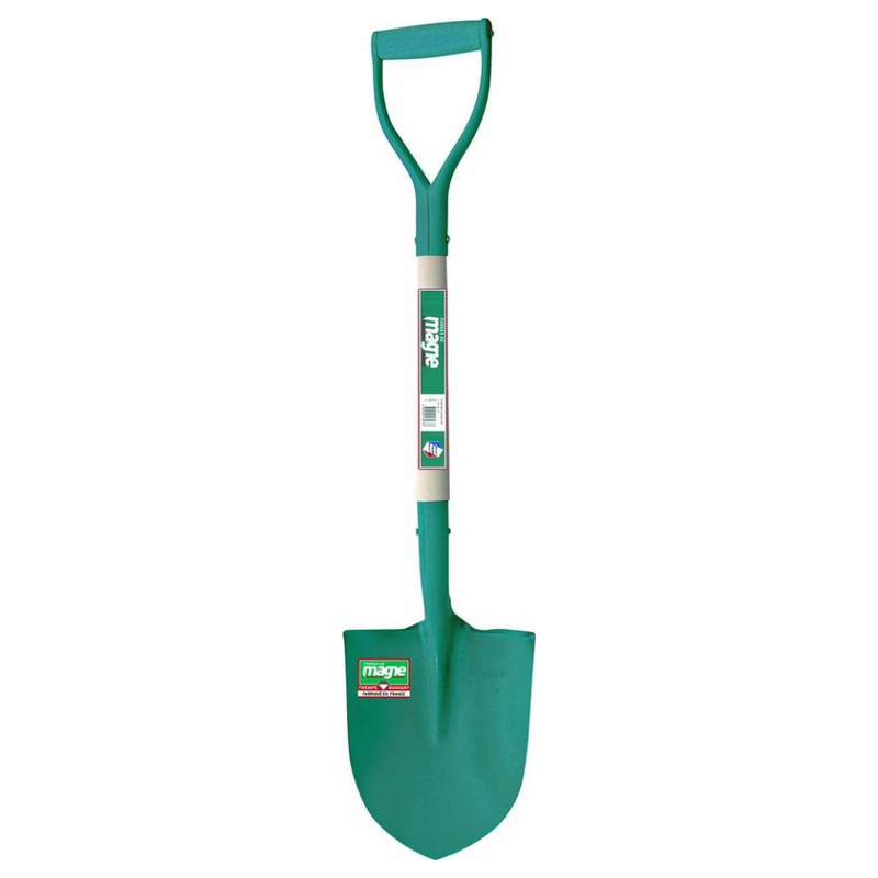 Pá de jardim verde de 22 cm com cabo de 75 cm