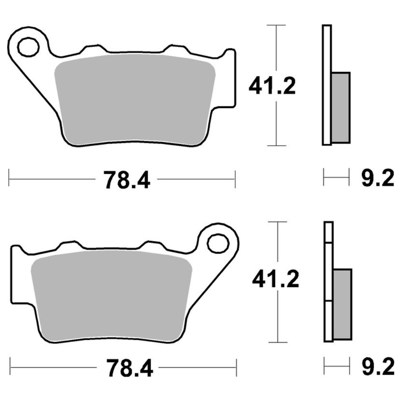 Pastilhas de travão sinterizadas Brembo - 07BB02SD