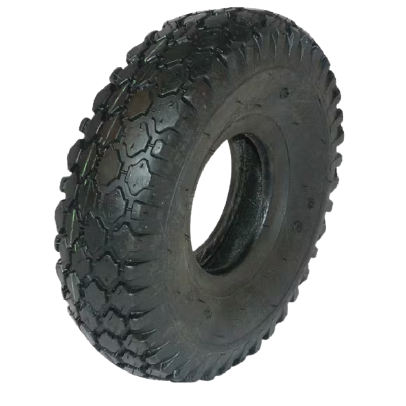 Pneu e câmara de ar 3.00-4, 6 Ply, válvula curva, HF-201 - 30046HF201S