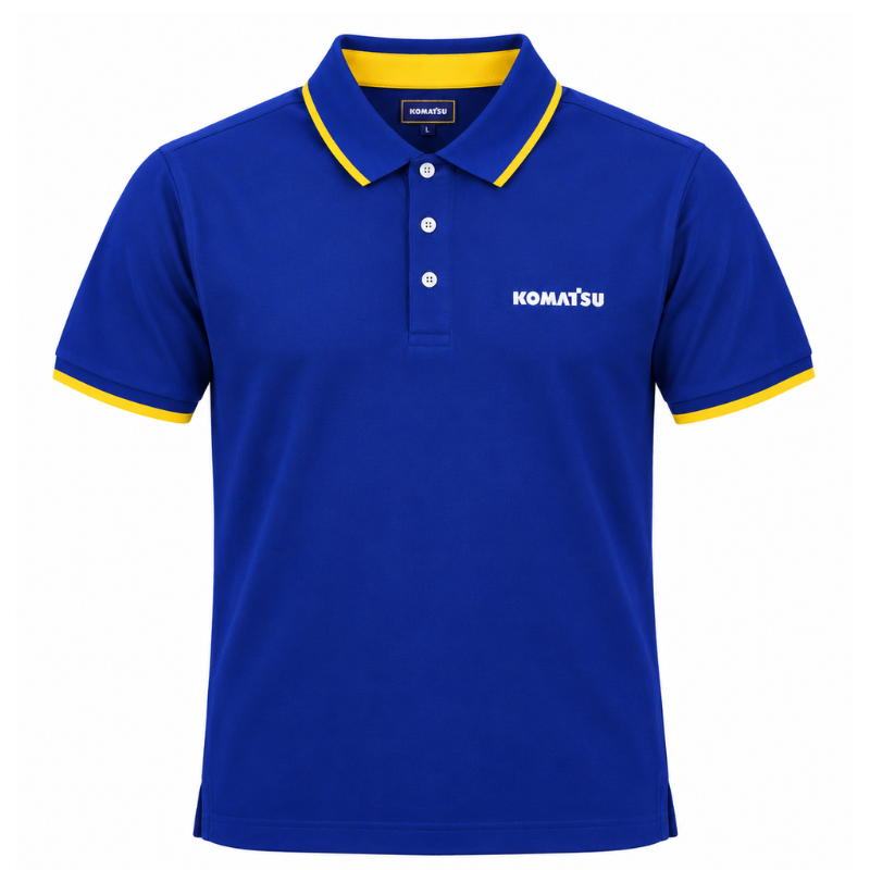 POLO KOMATSU AZUL