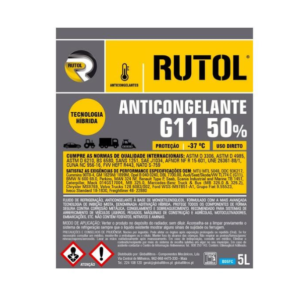RUTOL – FROSTSCHUTZMITTEL 50% BLAU – 5L