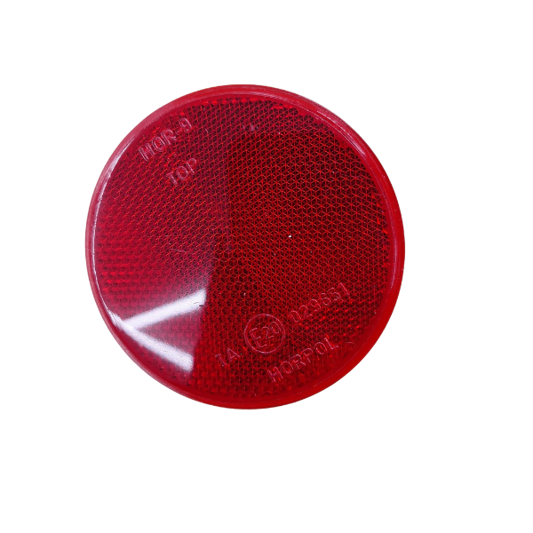 Refletor - Redondo Vermelho Para Parafusar