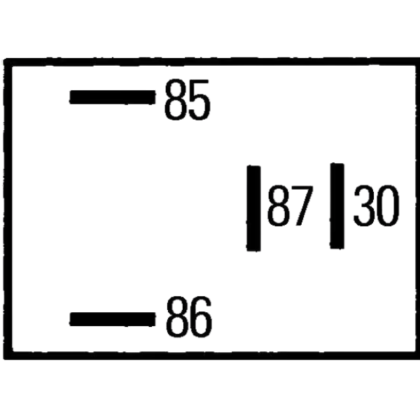 Relé 20A 12V Hella