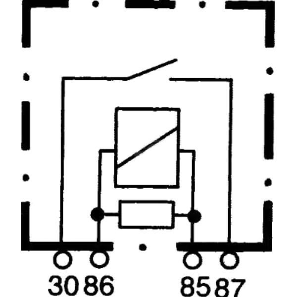 Relé 20A 12V Hella